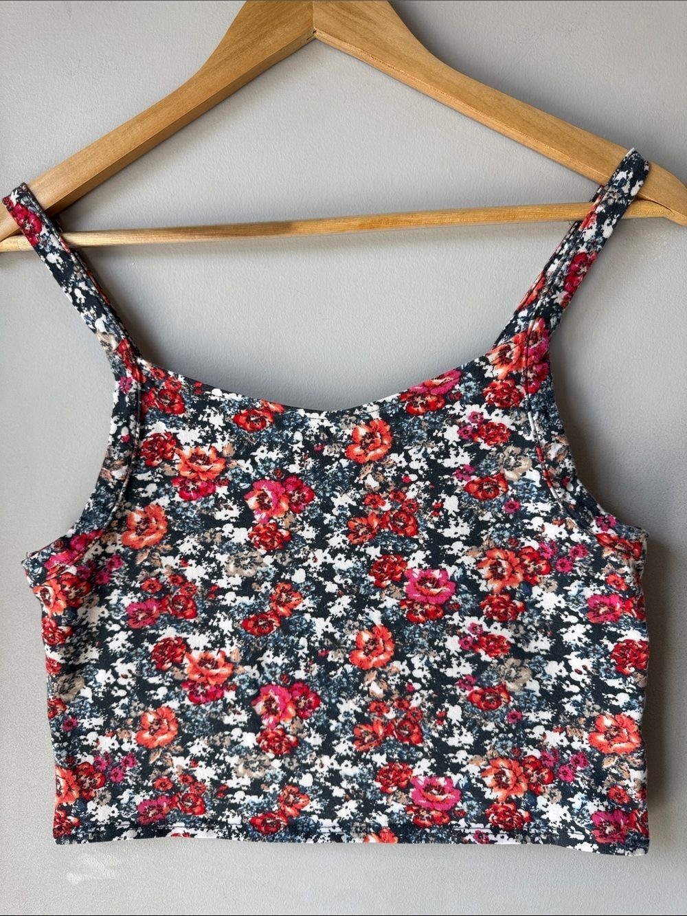 Aeropostale Floral Crop Camisole Top